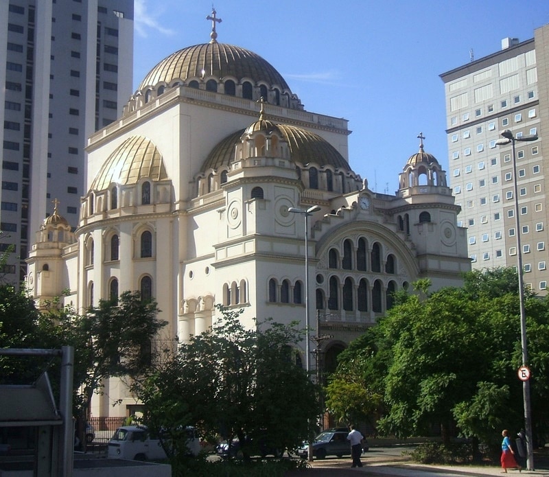 Igreja Ortodoxa Antioquina, um de muitos templos religiosos de São Paulo