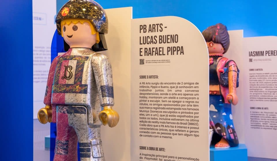 Playmobil Art Experience: exposição gratuita apresenta bonecos personalizados por grandes nomes do grafite