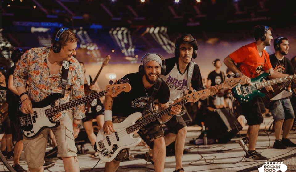 5 motivos para você não perder o show do Rockin’ 1000, a maior banda de rock do mundo!