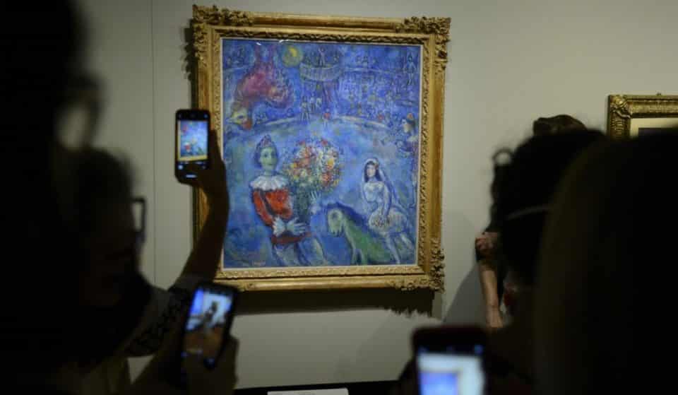 O amor está no ar na nova exposição de Marc Chagall, em cartaz no CCBB