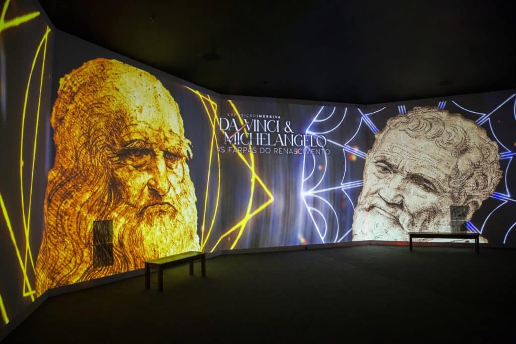 exposição Da Vinci e Michelangelo as Farpas do Renascimento
