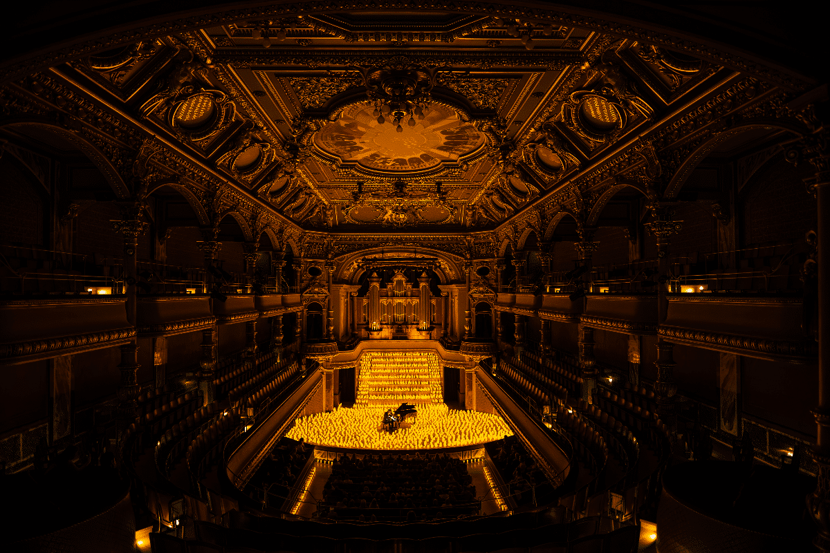 Um concerto Candlelight no Victoria Hall, em Genebra.